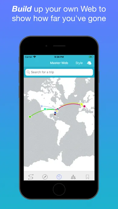Ảnh chụp màn hình của TravelWeb: Track your travels