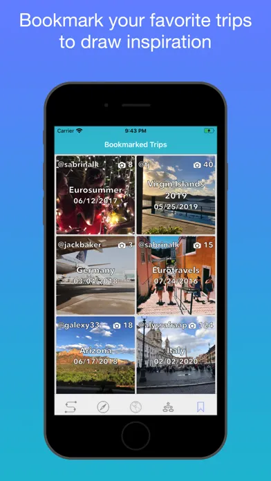 Ảnh chụp màn hình của TravelWeb: Track your travels