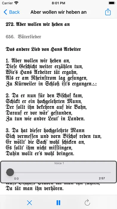 ภาพหน้าจอของ ichSing Deutsch