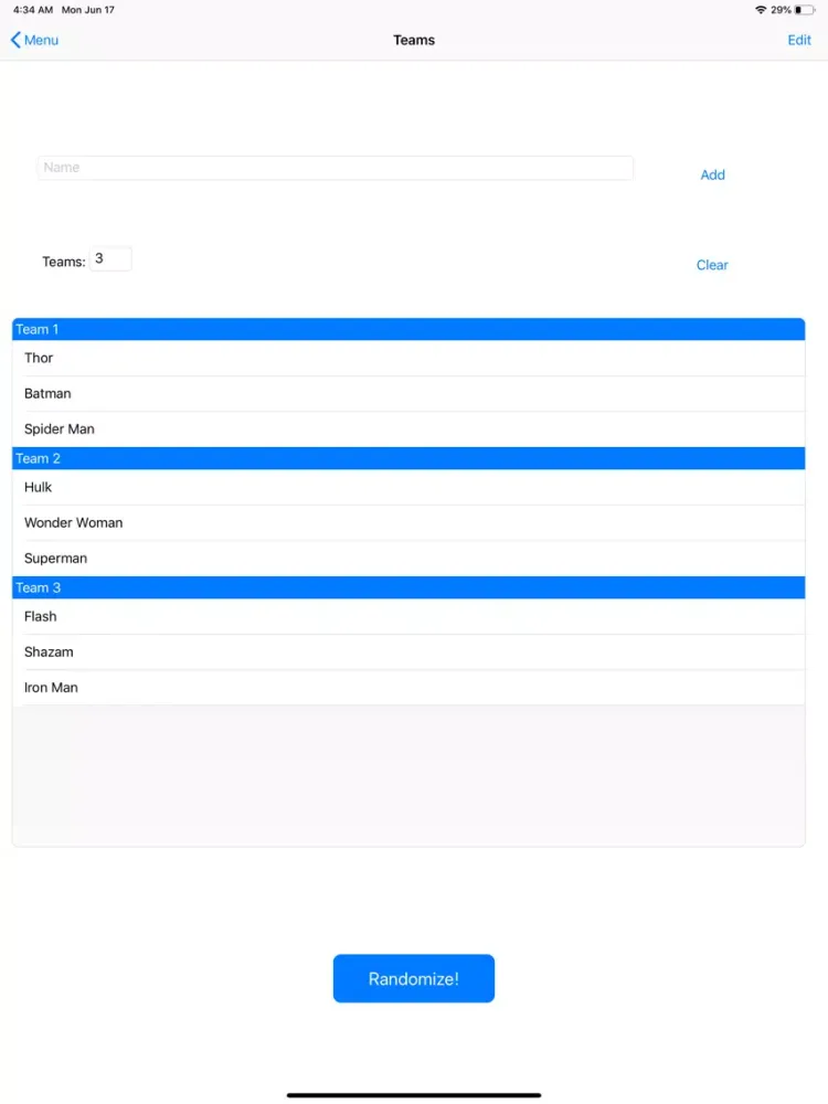 Random it! iPad  Ekran Görüntüleri