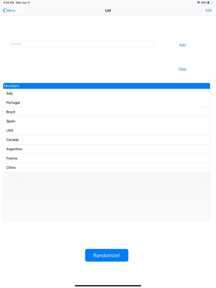 Random it! iPad  Ekran Görüntüleri