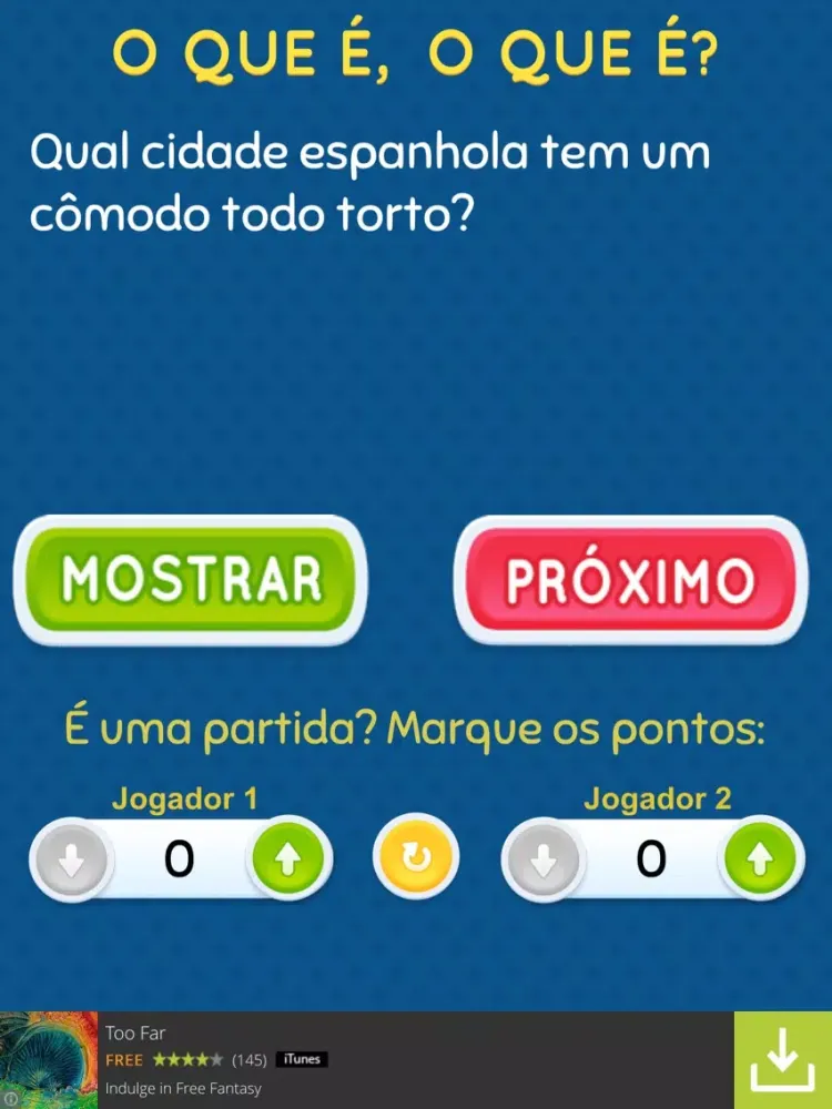 O que é o que é? iPad Screenshots