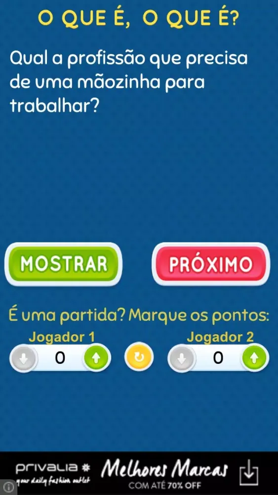 O que é o que é? Screenshots