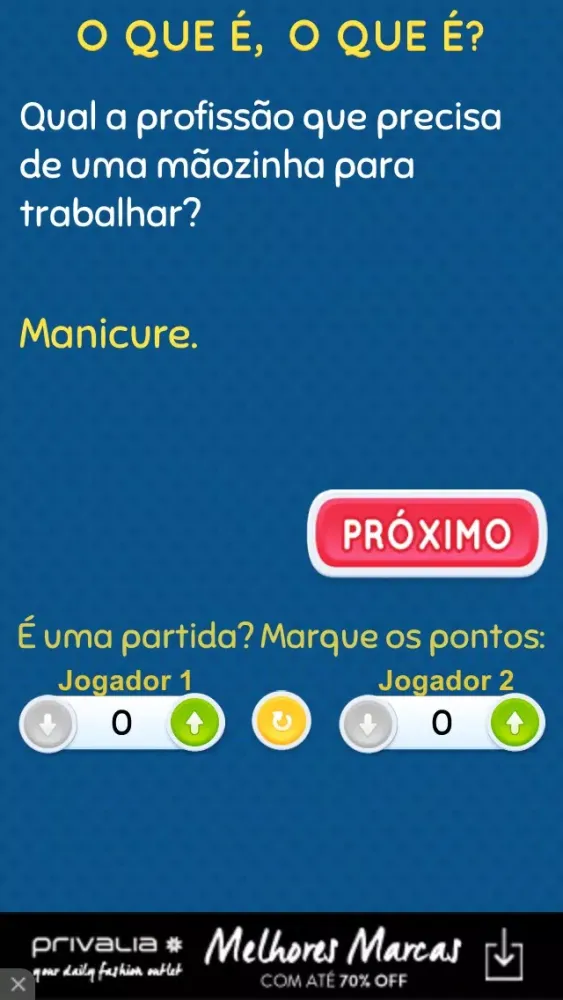 O que é o que é? Screenshots