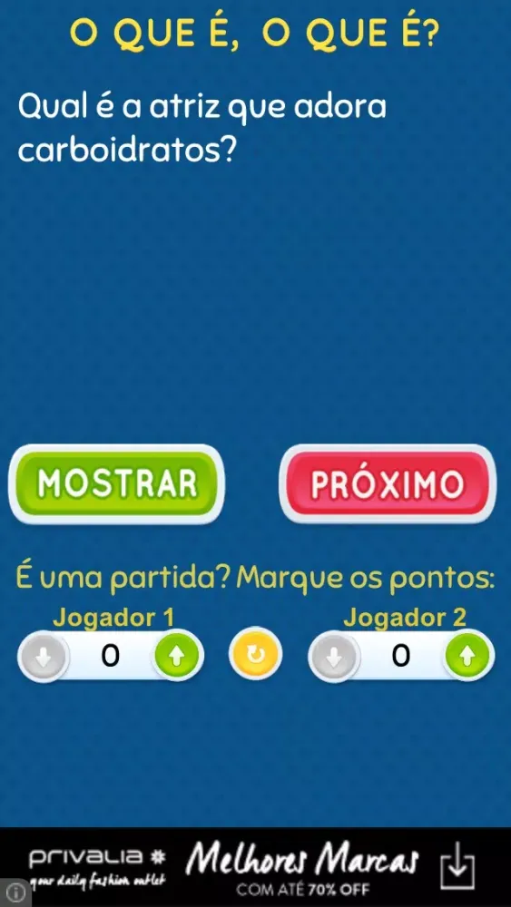 O que é o que é? Screenshots