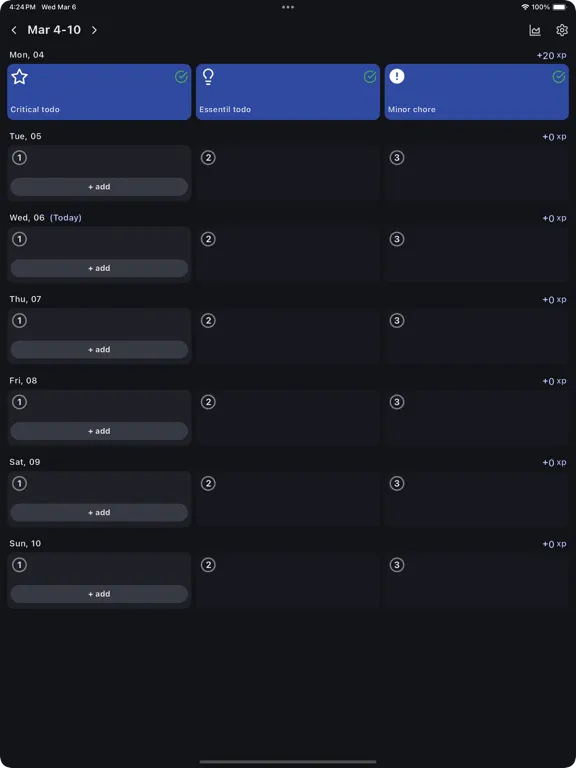 ภาพหน้าจอของ Win Todo: ADHD to-do list iPad 