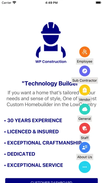 WP Construction Screenshots