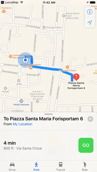 LuccaMap - Lucca Points of Interest Travel Guide स्क्रीनशॉट