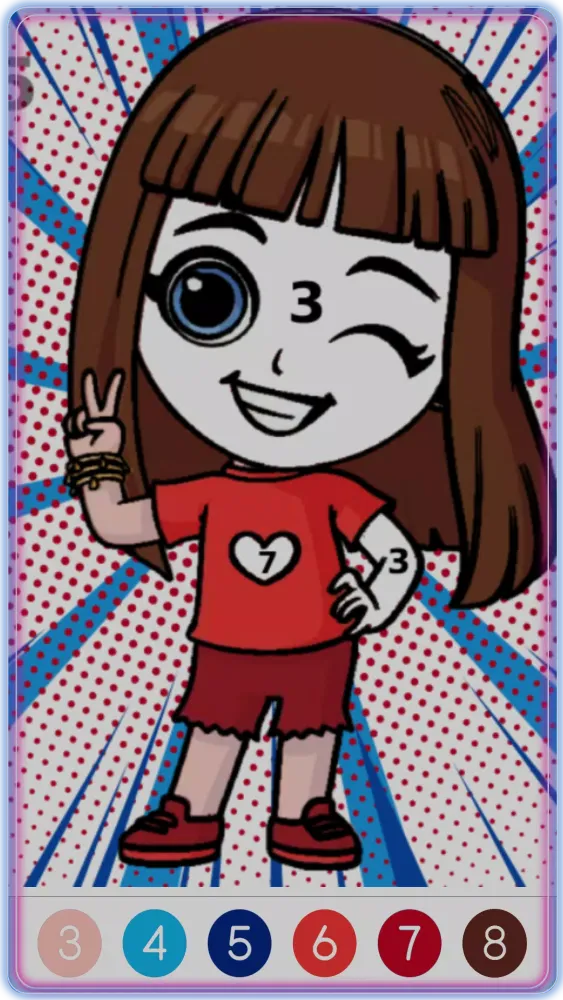 Luccas Neto Coloring by Number スクリーンショット