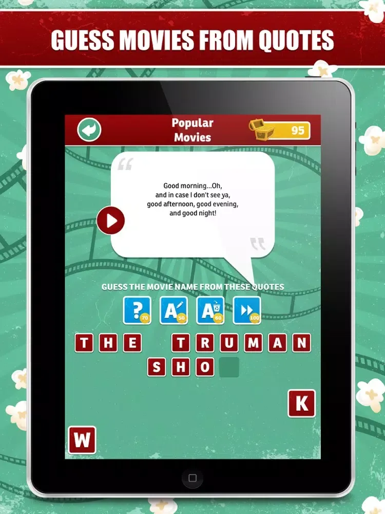 تصاویر Movie Quest Music Pop Quiz - Guess the word puzzles from pictures, posters and songs. Free! iPad 