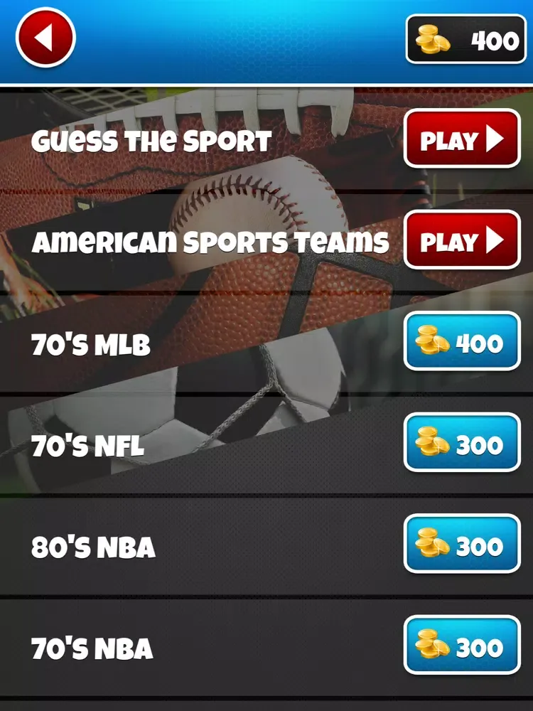 Captures d'écran de Sports Pop Quiz Free - Guess What Professional Teams, Athletes or Logos Game iPad 