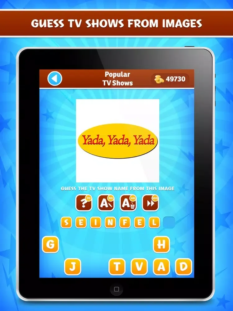 ภาพหน้าจอของ TV Show Music Quiz - Guess the Popular TV Series from Pictures, Posters and Songs iPad 