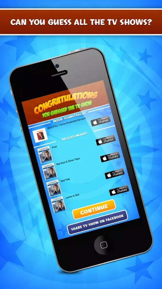 ภาพหน้าจอของ TV Show Music Quiz - Guess the Popular TV Series from Pictures, Posters and Songs