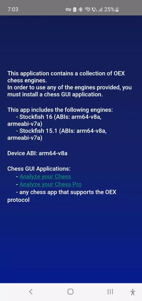 Capturas de pantalla de Chess Engines