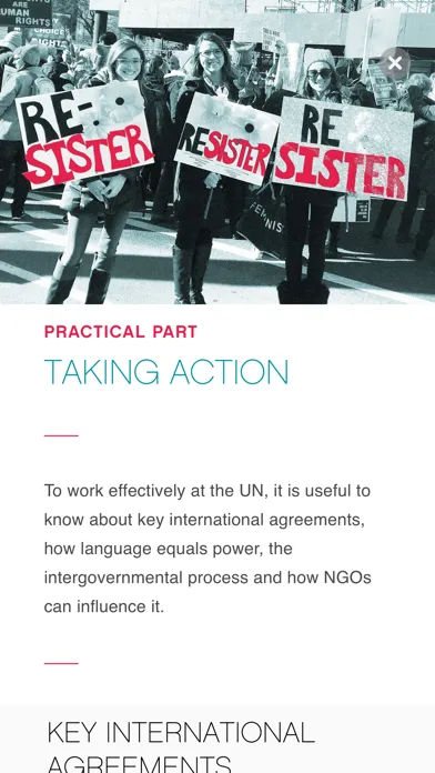Tangkapan layar Women & UN Guide by NGO CSW NY