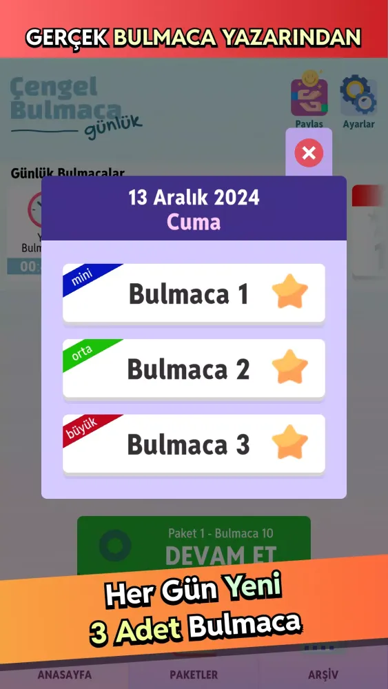Zrzuty ekranu Çengel Bulmaca