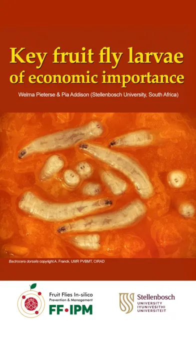 Tangkapan layar Key important fruit fly larvae