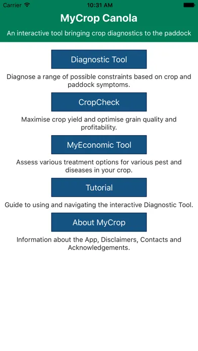 Tangkapan skrin MyCrop Canola