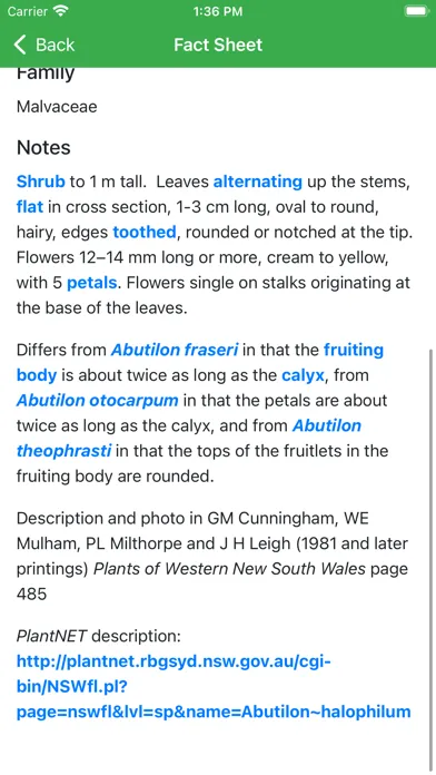 Capturas de pantalla de Plants Fungi South Western NSW