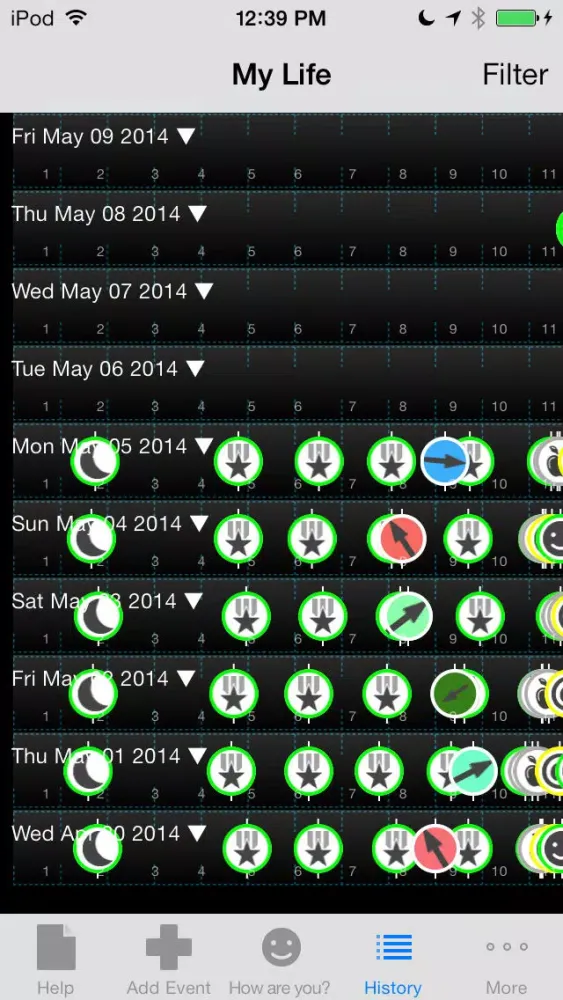 Better Mood Tracker - A Quantified Self Research Tool Screenshots