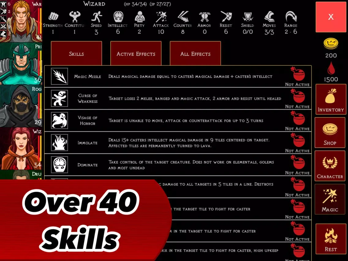 Capturas de tela do Heroes of Blood Magic : a Tactical RPG for iPad iPad 