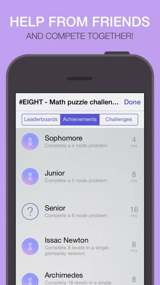 #EIGHT - Math puzzle challenge and IQ brain training game! Screenshots