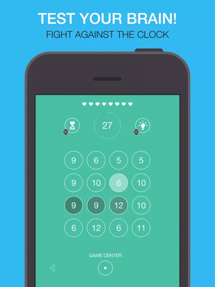 8 SUM 8 - Free math solver games ! Practice addition and subtraction for Kids ! Fun Math training game ! iPad  Screenshots