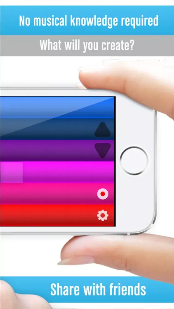 Fingertip Maestro - Play piano chords, learn best guitar, fun drums, great music keyboard. Compose, share, record & export tagged HD PRO audio. स्क्रीनशॉट