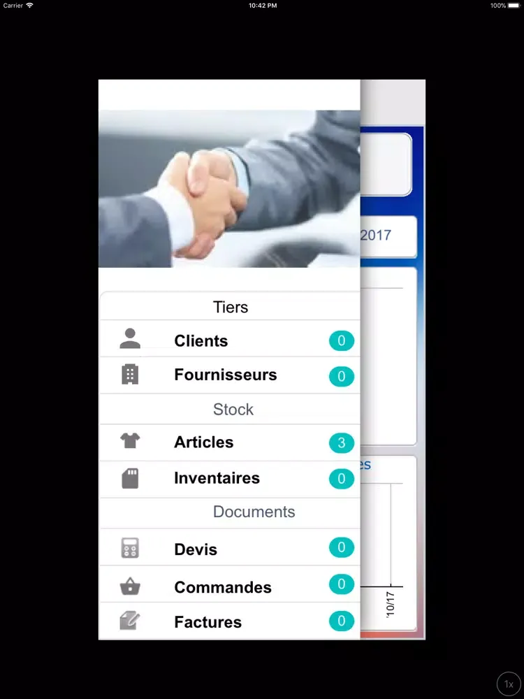 Tangkapan skrin LS CRM iPad