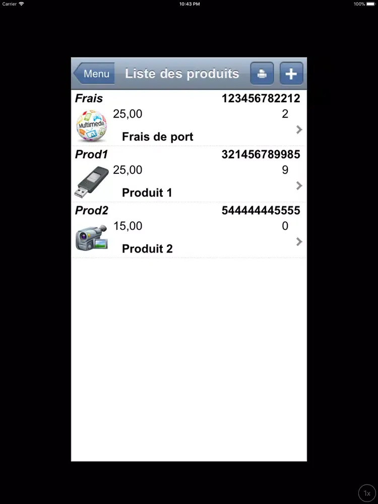 Tangkapan skrin LS CRM iPad