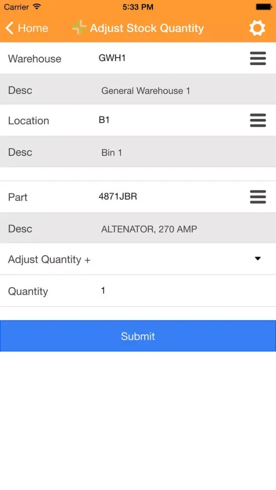 Lucity Warehouse 1.0 스크린샷