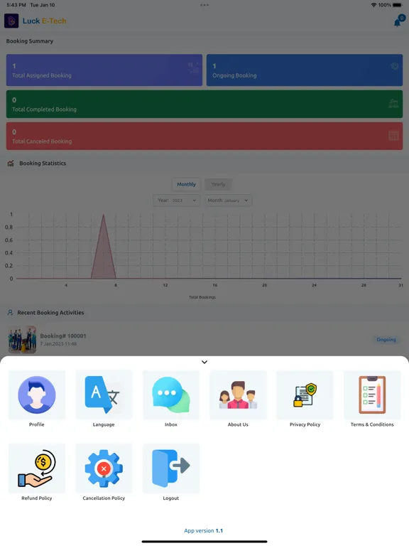 Luck E-Tech Serviceman iPad  Ekran Görüntüleri