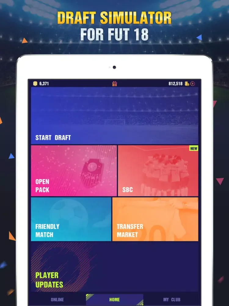Tangkapan skrin Draft Simulator for FUT 18 iPad 