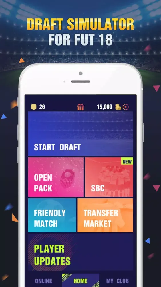 Tangkapan skrin Draft Simulator for FUT 18