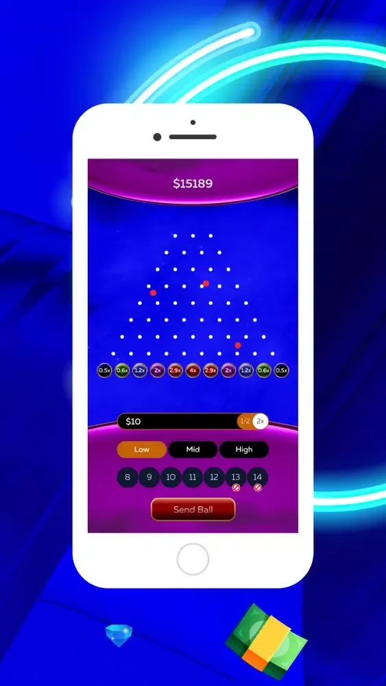 Ảnh chụp màn hình của Lucky Day Plinko