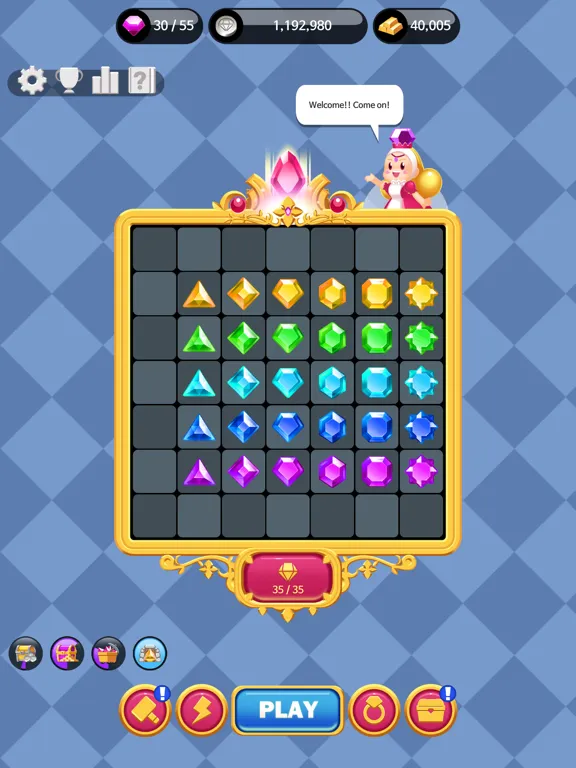 ภาพหน้าจอของ Jewels Princess iPad 