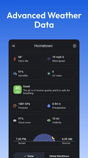 Weather Radar RainViewer 스크린샷