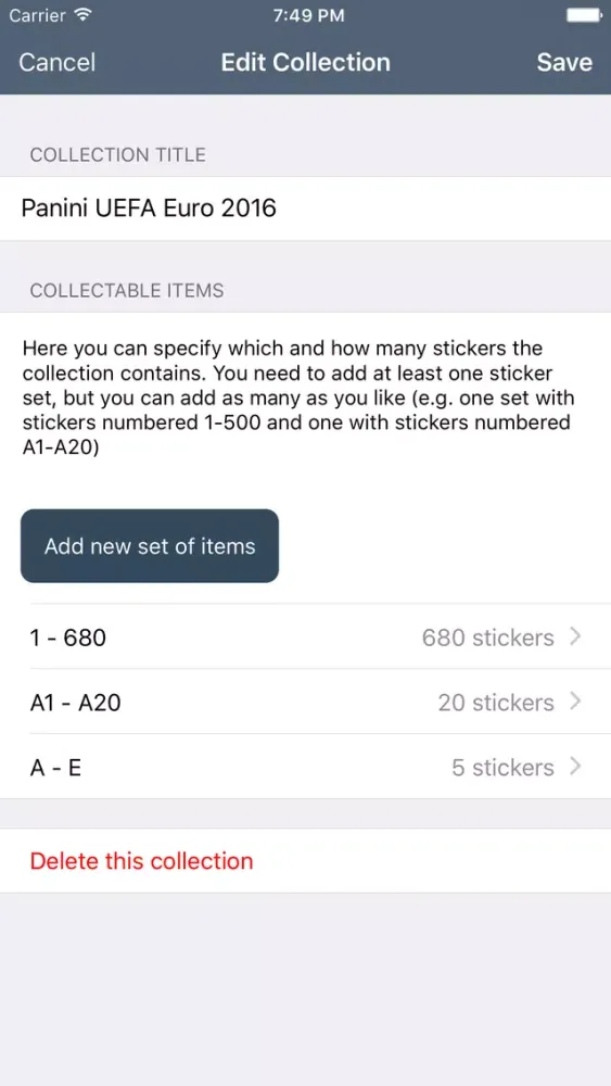 Collectio - Sticker Manager Ekran Görüntüleri