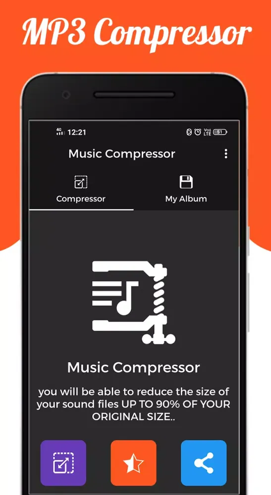 Скриншоты Audio : MP3 Compressor