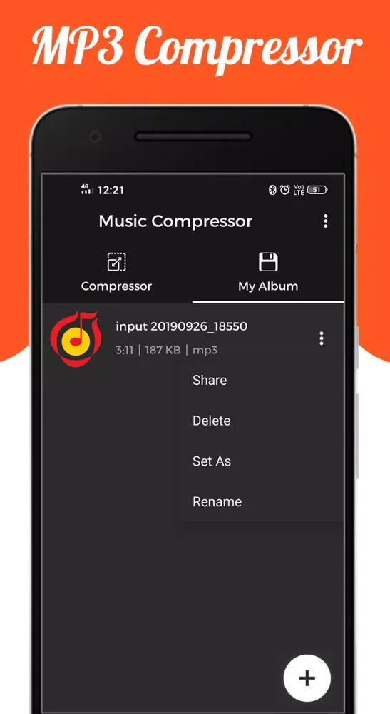Скриншоты Audio : MP3 Compressor