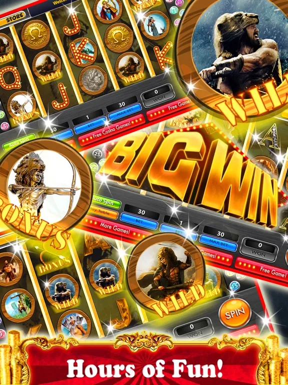 Capturas de tela do Hercules Slots iPad 