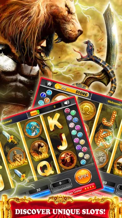 Capturas de tela do Hercules Slots