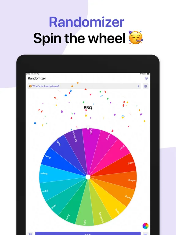 صور Randomizer - Spin the Wheel iPad 