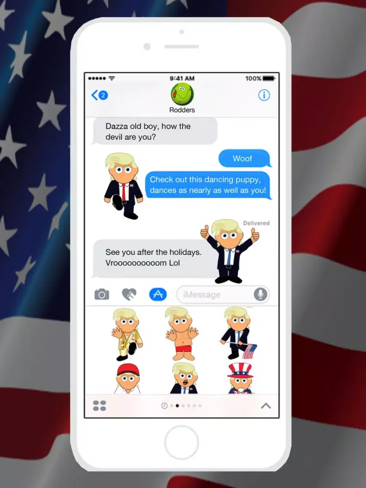 Dancing Donald Animated Stickers iPad  Screenshots