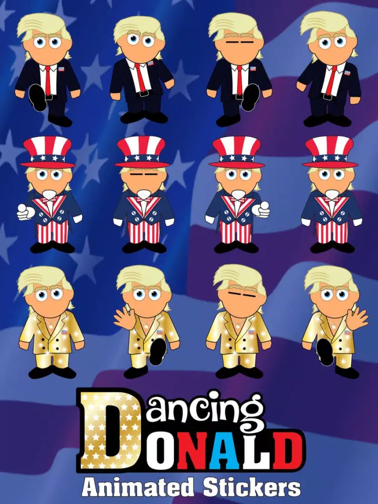 Dancing Donald Animated Stickers iPad  Screenshots
