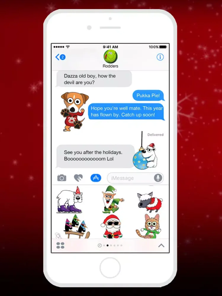 Santa and Friends Stickers iPad  স্ক্রিনশট