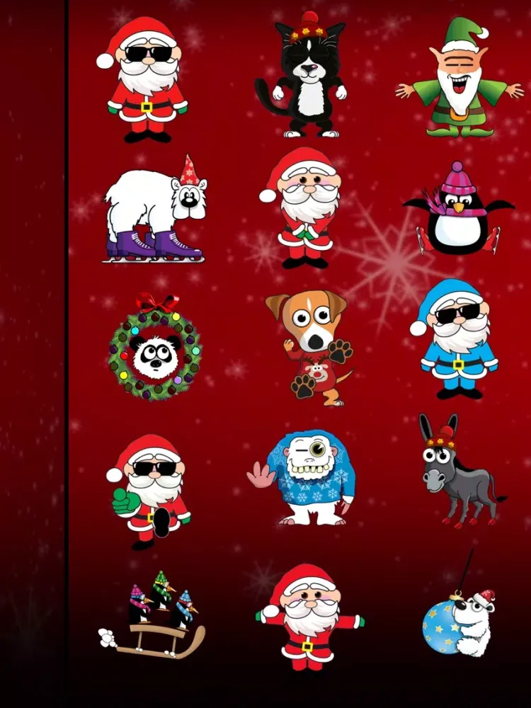 Santa and Friends Stickers iPad  স্ক্রিনশট