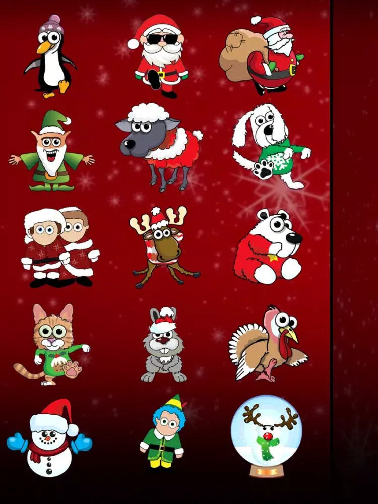 Santa and Friends Stickers iPad  স্ক্রিনশট