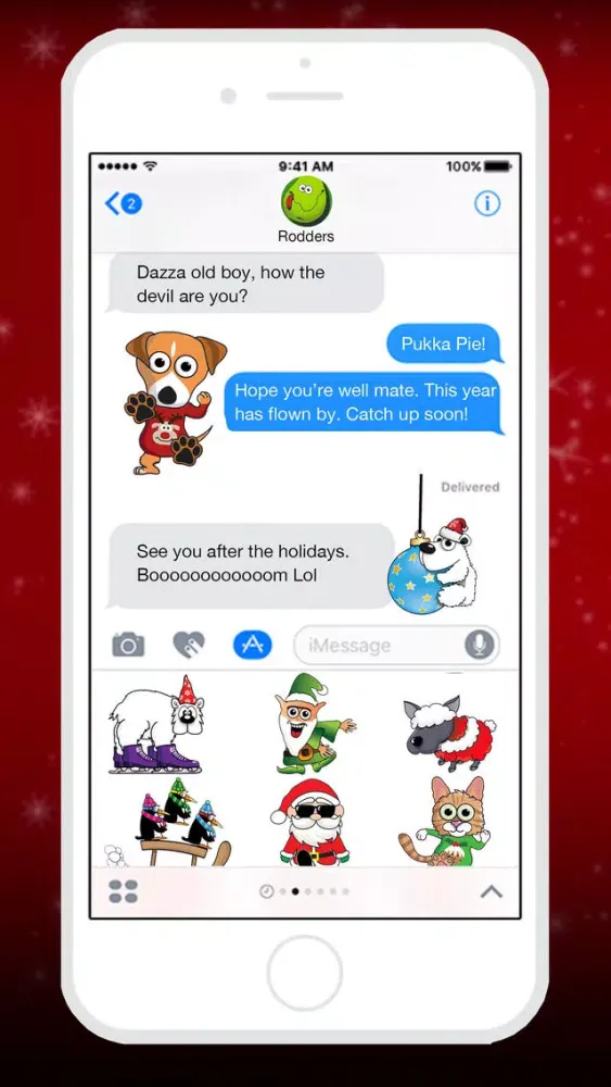 Santa and Friends Stickers স্ক্রিনশট