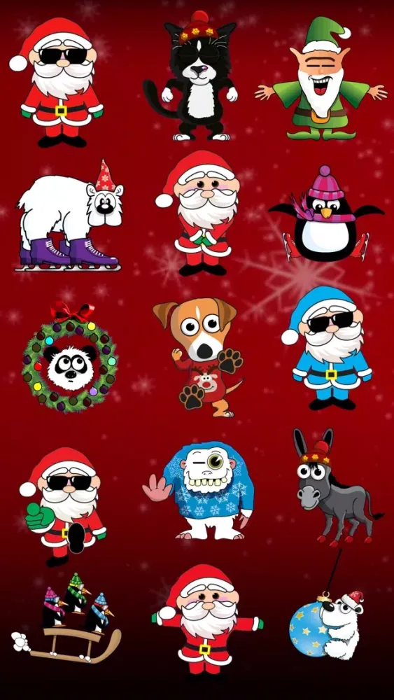 Santa and Friends Stickers স্ক্রিনশট